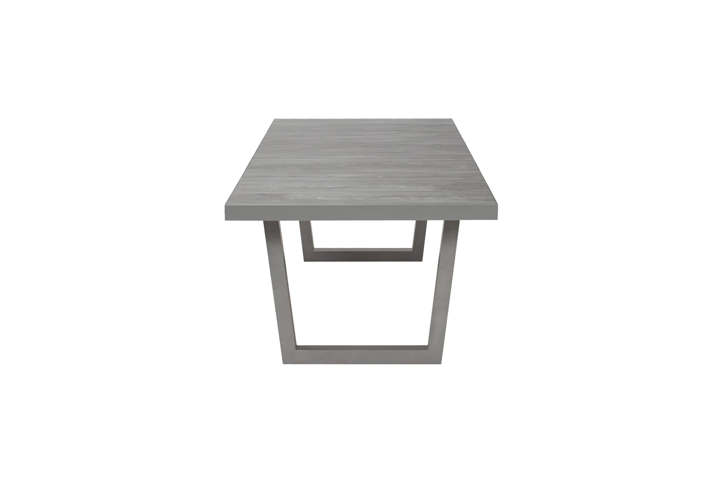 silber Dining 200x100x75cm grau Tischplatte Keramik V-Fuß mit LC Gartentisch Garden »Bondino«